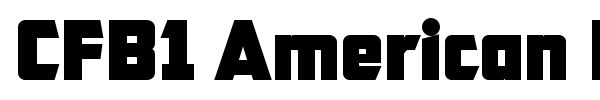 CFB1 American Patriot font preview